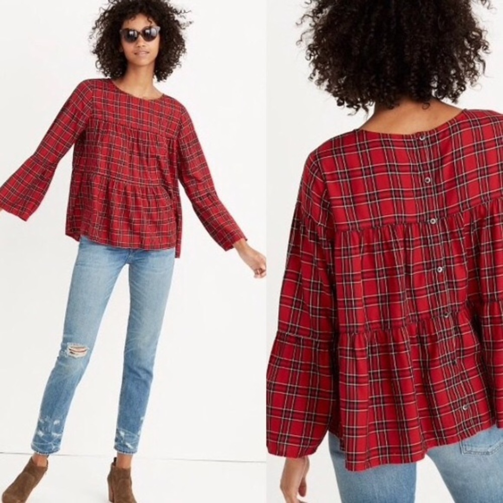 Plaid Madewell Top